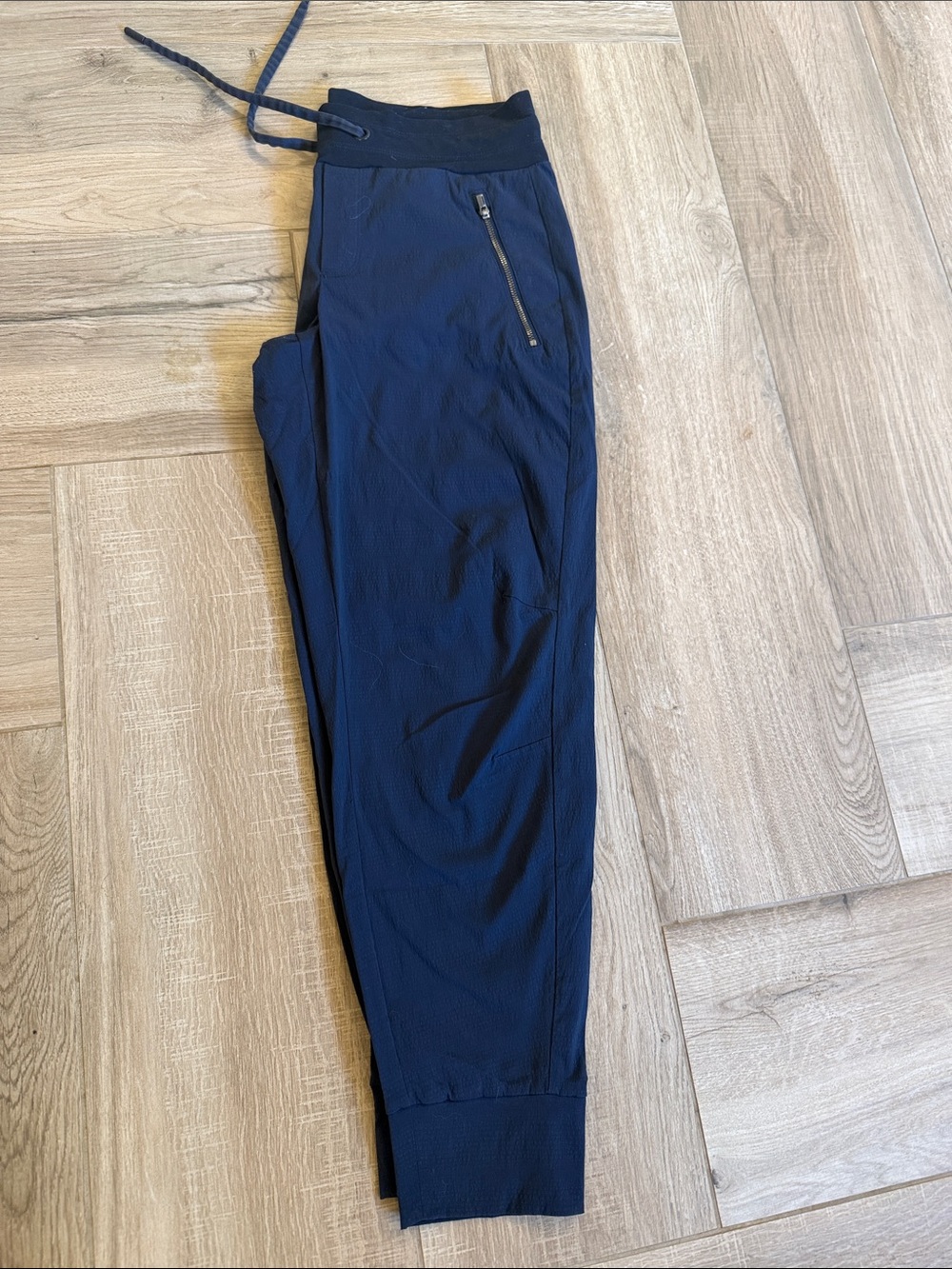 Athleta Navy Blue Women's Jogger Track Pants with Zip Pocket